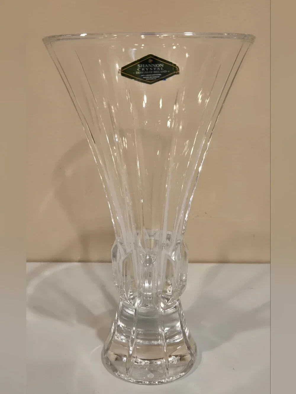 Shannon Crystal Ireland 24% Lead Crystal Vase